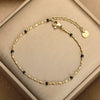 Wholesale Women's Simple Geometric Stainless Steel Electroplated Bracelet And Ankle Chain Jewelry