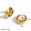 Wholesale Women's Simple Geometric Stainless Steel Electroplated Earrings