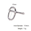 Wholesale Women's Simple Geometric Stainless Steel Electroplated Open Ring Hand Jewelry