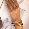 Wholesale Women's Simple Geometric Stainless Steel Electroplated Zircon Diamondencrusted Bracelet