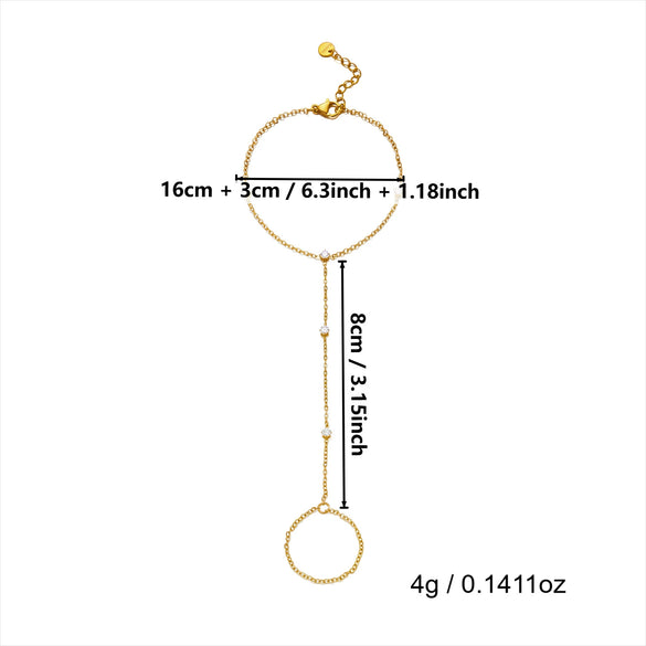 Wholesale Women's Simple Geometric Stainless Steel Electroplated Zircon Diamondencrusted Bracelet