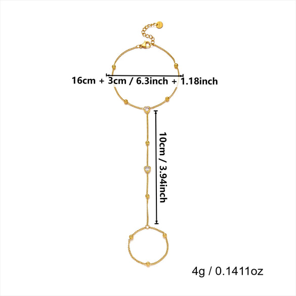 Wholesale Women's Simple Geometric Stainless Steel Electroplated Zircon Diamondencrusted Bracelet