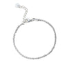 Wholesale Women's Simple Geometric Stainless Steel 14K Gold Electroplated Chain Bracelet