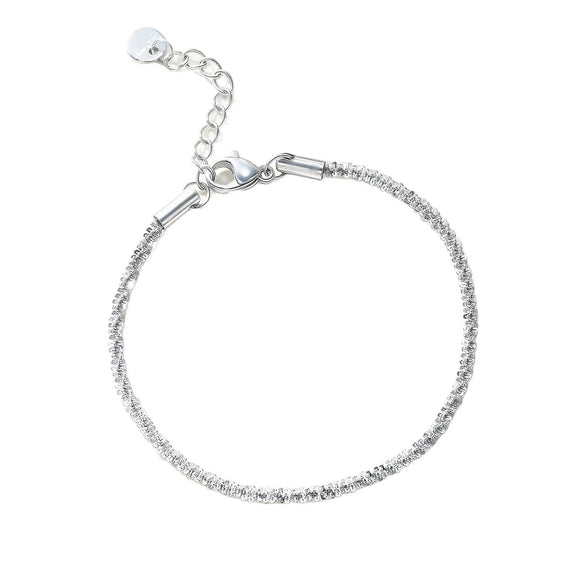 Wholesale Women's Simple Geometric Stainless Steel 14K Gold Electroplated Chain Bracelet