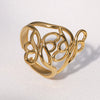 Wholesale Women's Simple Geometric Stainless Steel Open Ring With Electroplating Hand Jewelry
