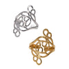 Wholesale Women's Simple Geometric Stainless Steel Open Ring With Electroplating Hand Jewelry