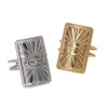 Wholesale Women's Simple Geometric Stainless Steel Open Ring With Electroplating