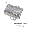 Wholesale Women's Simple Geometric Stainless Steel Open Ring With Electroplating
