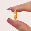 Wholesale Women's Simple Geometric Stainless Steel Opening Adjustable Finger Ring Pvd Gold Plated