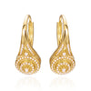 Wholesale Women's Simple Geometric Star Copper Electroplated Earrings