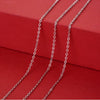Wholesale Women's Simple Geometric 925 Sterling Silver O Word Chain Necklace With Electroplating