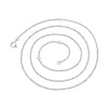 Wholesale Women's Simple Geometric 925 Sterling Silver O Word Chain Necklace With Electroplating
