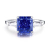 Wholesale Women's Simple Geometric 925 Sterling Silver Ring With Diamond Design