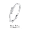 Wholesale Women's Simple Geometric 925 Sterling Silver Stacked Ring