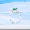 Wholesale Women's Simple Geometric Style S925 Sterling Silver Ring Set With Diamonds