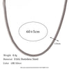 Wholesale Women's Simple Geometric Titanium Steel And Stainless Steel Chain Necklace With Electroplating