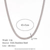 Wholesale Women's Simple Geometric Titanium Steel And Stainless Steel Chain Necklace With Electroplating