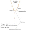 Wholesale Women's Simple Geometric Yshaped Pendant Necklace Made Of Stainless Steel And Titanium Steel With Electroplating