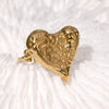 Wholesale Women's Simple Heart Shape Stainless Steel Electroplated Ring Hand Jewelry