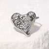 Wholesale Women's Simple Heart Shape Stainless Steel Electroplated Ring Hand Jewelry
