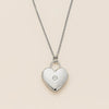 Wholesale Women's Simple Heartshaped Copper Necklace With Microinlaid Zircon And Electroplating