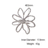 Wholesale Women's Simple Hollow Flower Electroplated Stainless Steel Ring Hand Jewelry