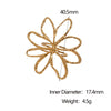 Wholesale Women's Simple Hollow Flower Electroplated Stainless Steel Ring Hand Jewelry