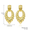 Wholesale Women's Simple Light Luxury Niche Knotted Metal Geometric Earrings With Electroplating