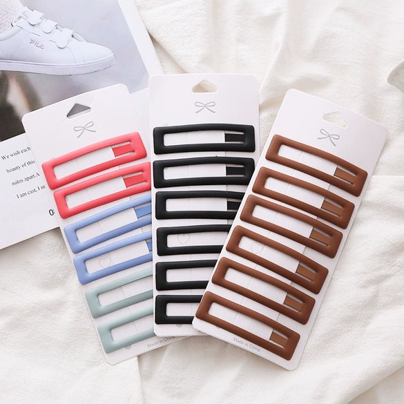Wholesale Women's Simple Metal Bb Clip Headwear With Baking Paint Process
