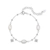 Wholesale Women's Simple Minimalist Geometric 925 Silver Electroplated Bracelet Jewelry