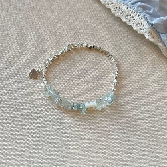 Wholesale Women's Simple Minimalist Handmade Imitation Pearl Starfish Shell Bracelet Jewelry