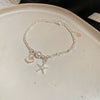 Wholesale Women's Simple Minimalist Handmade Imitation Pearl Starfish Shell Bracelet Jewelry