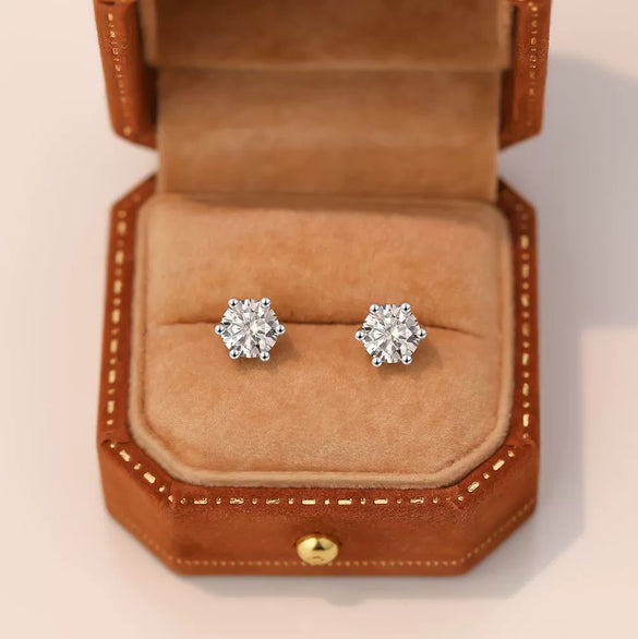 Wholesale Women's Simple Modern Geometric S925 Sterling Silver Zircon Earrings