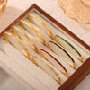 Wholesale Women's Simple Personality Design 316L Stainless Steel Gold Plated Diamond Bracelet Jewelry