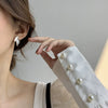 Wholesale Women's Simple Plant Flowers Style Alloy Dripping Oil Leaf Earrings