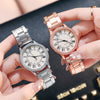 Wholesale Women's Simple Retro Alloy Case Steel Band Quartz Watch With Inlaid Roman Diamond And Luminous Feature