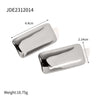 Wholesale Women's Simple Retro Rectangular Stainless Steel Glow Earrings With Electroplating And Geometric Design