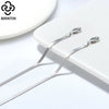 Wholesale Women's Simple S925 Sterling Silver Anklet Flat Snake Chain