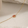 Wholesale Women's Simple Stainless Steel 18K Goldplated Leaf Bracelet