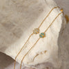 Wholesale Women's Simple Stainless Steel 18K Goldplated Leaf Bracelet
