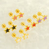 Wholesale Women's Simple Star 316L Stainless Steel Electroplated Earrings