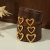Wholesale Women's Simple Steel Goldplated Heartshaped Earrings Jewelry