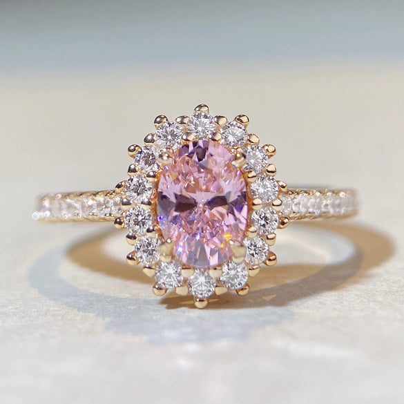 Wholesale Women's Simple 925 Sterling Silver Geometric Snowflake Diamond Ring With Electroplating
