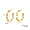 Wholesale Women's Simple Zinc Alloy Water Drop Shape Geometric Electroplated Earrings