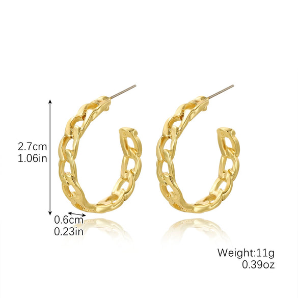 Wholesale Women's Simple Zinc Alloy Water Drop Shape Geometric Electroplated Earrings
