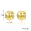 Wholesale Women's Simple Zinc Alloy Water Drop Shape Geometric Electroplated Earrings