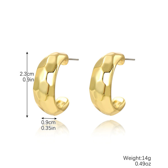 Wholesale Women's Simple Zinc Alloy Water Drop Shape Geometric Electroplated Earrings