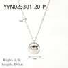 Wholesale Women's Small Ball Stainless Steel Necklace With Geometric Design 18K Gold Plated By Vacuum Real Gold Electroplating In Pvd Furnace