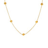 Wholesale Women's Small Flower Clavicle Chain Titanium Steel With 18K Gold Plated Electroplating Geometric Design