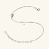 Wholesale Women's Small Fresh Geometric Moissanite 925 Sterling Silver Bracelet With Electroplating